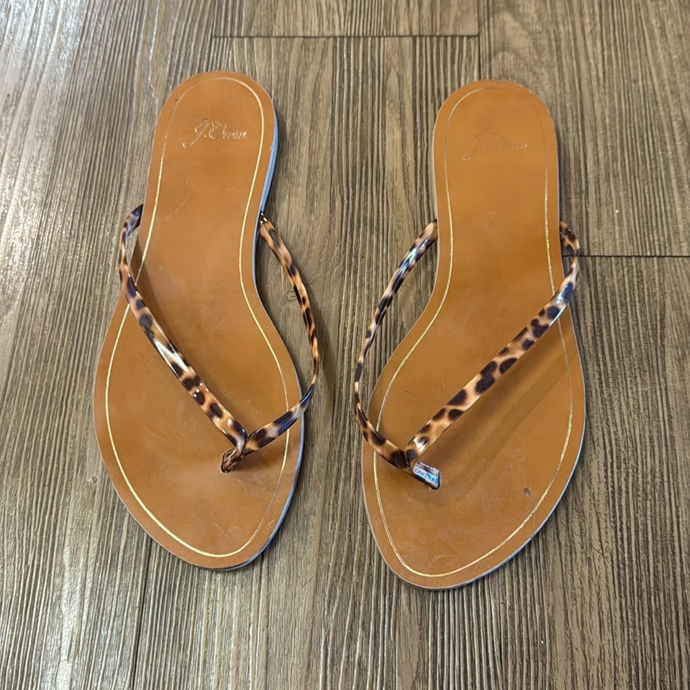 J. Crew flip flops